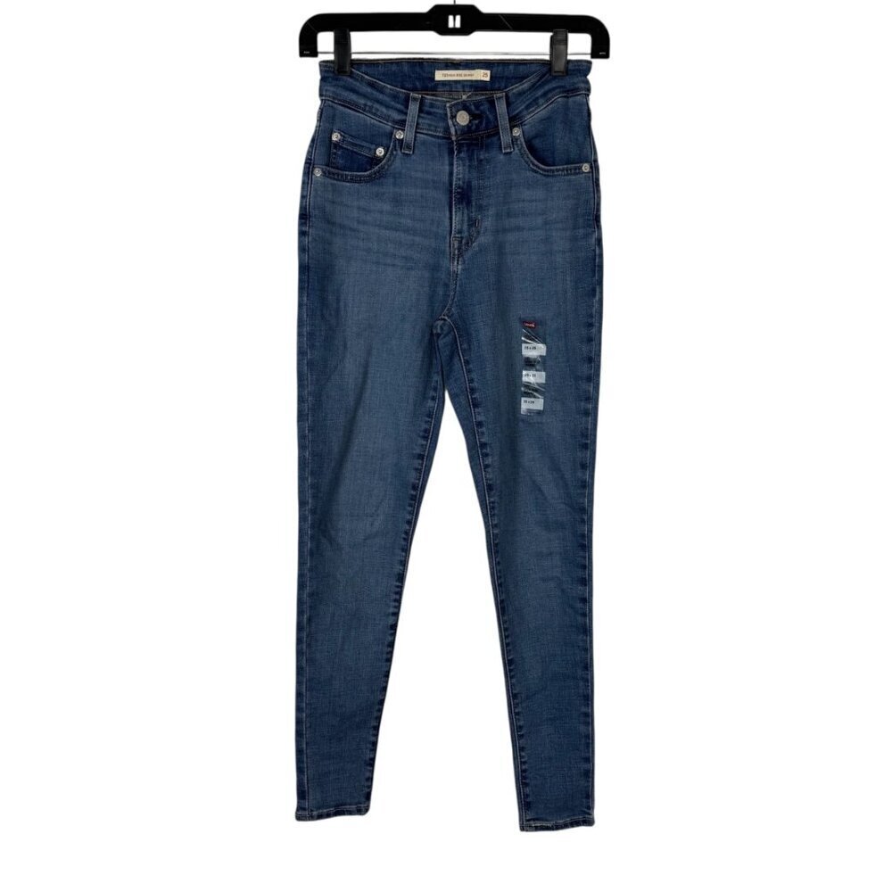Levi's 721 High Rise Skinny Denim Jeans Women's Size W25 L28 NWOT Medium Wash